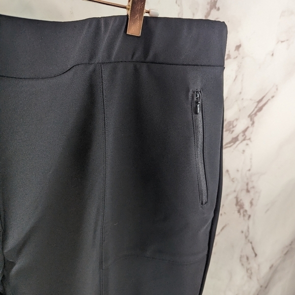 Lane Bryant Pants Womens 28 4X Black On The Go Ankle Mid Rise Stretch Pull On - Picture 12 of 13